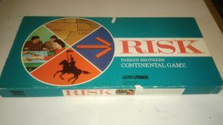 Vintage Rare Version 1968 Risk Boardgame 100 Complete Looks Great White Board