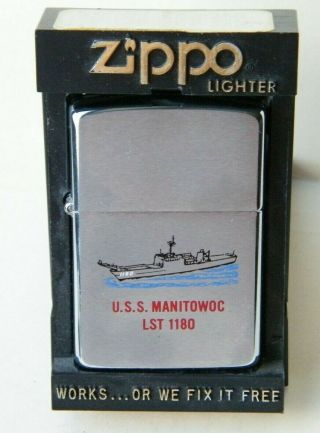 Zippo 1994 Uss Manitowoc Lst - 1180 Us Navy Tank Landing Ship