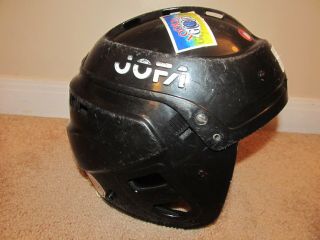 Vtg Vintage Black Jofa Hockey Helmet - Senior