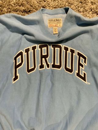 Vtg 90s Steve & Barry ' s Athletic Purdue Crewneck Sweatshirt size L 2