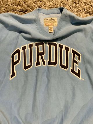 Vtg 90s Steve & Barry ' s Athletic Purdue Crewneck Sweatshirt size L 3