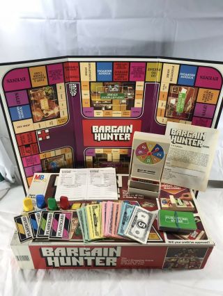 Vintage Bargain Hunter Board Game 1981 Milton Bradley Complete Game