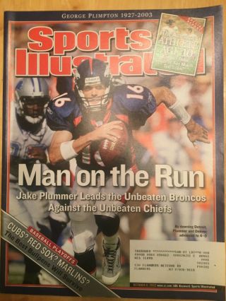 Sports Illustrated October 6,  2003 - Jake Plummer