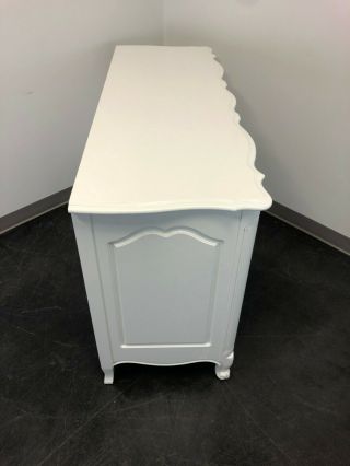 French Provincial Louis XV Style White Painted Dresser 3