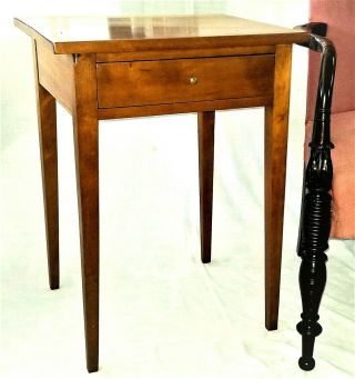 Night Stand,  End Table,  Federal,  Neoclassical,  Cherry,  Drawer,  27.  5 ",  C1820