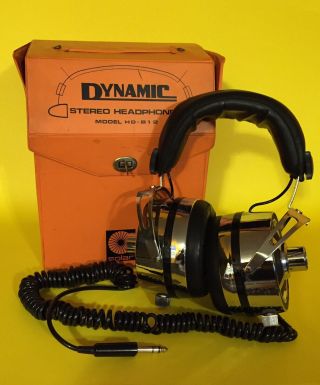 Vintage Solar Dynamic Headphones With Case Japan