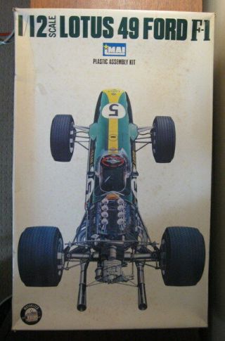 Vintage Motorized Imai Japan Grand Prix 1/12th Scale Lotus 49 Ford F - 1 Model