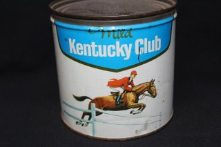 Vintage Empty Advertising Tobacco Tin Kentucky Club