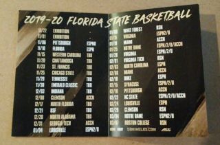 Florida State Seminoles Basketball Schedule 2019 ACC 2