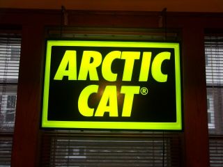 Vintage Arctic Cat Dealer Window Sign Artic