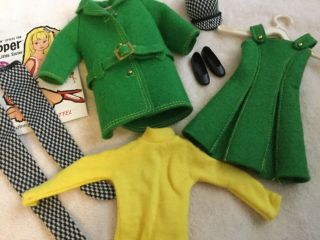 Vintage Barbie Mattel 1965 Skipper Town Togs 1922 Outfit Complete & Minty 2