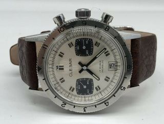 Vintage Clebar Mens Divers Chronograph Watch