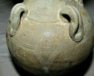 Chinese Han Tomb Burial Pottery Hu Storage Jar C.  206 Bc - 220 Ad / 4 " D X 7.  25 " H
