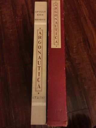 Argonautica By Apollonius Rhodius (limited Editions Club 1957) Signed & No.