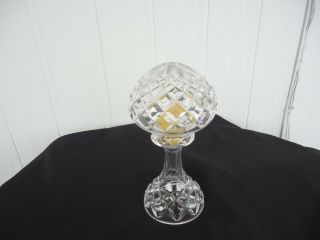 Vintage Antique Bohemia Crystal Light Lamp Candle Holder Art Deco