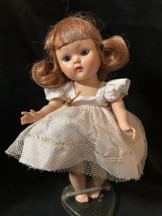 Vintage 1950’s Pl Strung Vogue Ginny Doll And Medford Tagged Dress W/bloomers