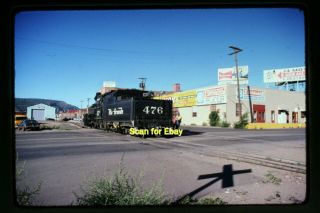 Rio Grande D&rgw Steam Engine At Silverton,  Co In 1974,  Slide Aa 4 - 29a
