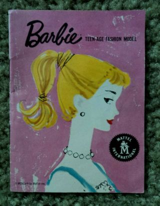 Vintage Barbie Tm 1 Booklet From 1959 Hard To Find