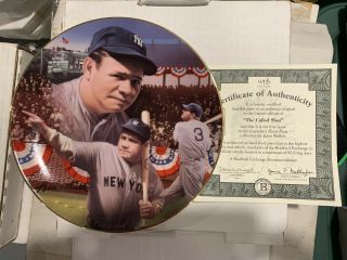 Babe Ruth Called Shot Collector Plate Bradford Exchange