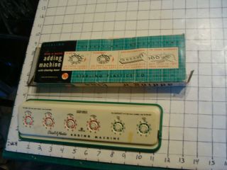 Vintage Sterling Dial - A - Matic Adding Machine,  Missing Stylus