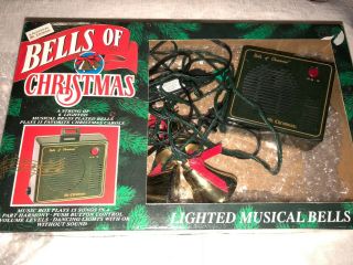 Vintage 1994 Mr.  Christmas Musical Lighted Bells Of Christmas 15 Carols Dancing