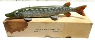 Old Bear Creek Pike Fish Spearing Decoy Ice Fishing Lure