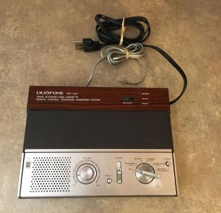 Vintage Radio Shack Duofone Tad - 112c Cassette Telephone Answering System G2 - 3p3