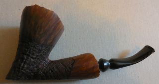 Vintage Bjarne Hand Carved Made In Denmark Smoking Tobacco Pipe