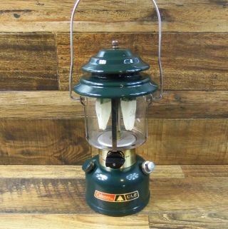 Vintage Coleman Cl2 (288) Adjustable Two Mantle Lantern Dated 11/83