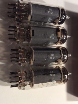 (4) tube Kaufman 5763 Beam power Radio Tubes Audio Vintage NOS 3