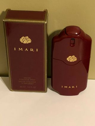 Avon Imari Eau De Cologne Spray Vintage Red Perfume Bottle From 1995