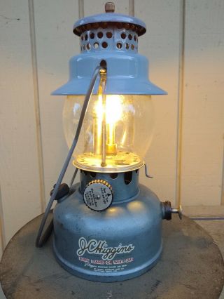 Vintage Sears Roebuck Jc Higgins Agm Single Burner White Gas Lantern