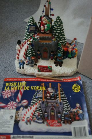 Vintage Wee Crafts Accents Unlimited Christmas Village Wish List Plaster 21755