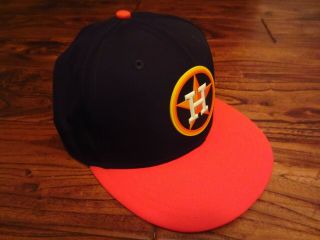 Dallas Keuchel 2018 Houston Astros Game Hat Bp Orange Bill Mlb Authentic