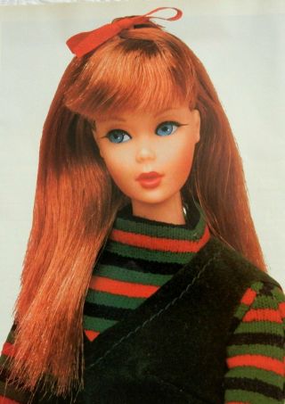 11p History Article,  Hair Color Id - Vtg 1960s Twist N Turn Barbie Dolls