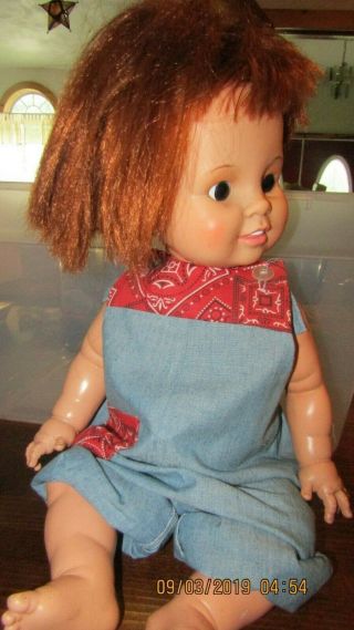 Vintage Ideal Baby Crissy Doll 24 " With Growing Hair