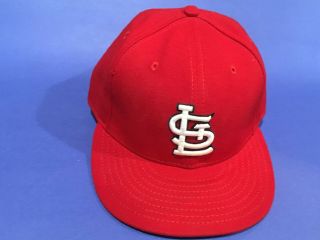 Jonathan Broxton Size 7 5/8 2015 Cardinals Red Game Issued Hat Cap Mlb Hologram