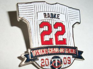 Brad Radke Minnesota Twins Pitcher Hall Of Fame Pin