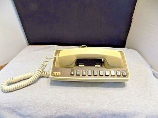 Vintage Gte Telephone Push Button And