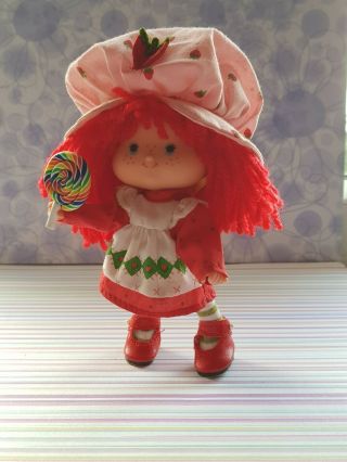 Vintage Strawberry Shortcake Doll Red Wool Hair Re - Root Custom Ooak