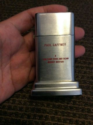 Award Zippo Table Lighter From Van Camp Pork And Bean Can Food