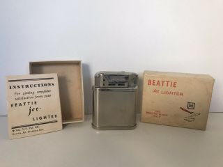 Vintage Beattie Jet Lighter With Box And Insert