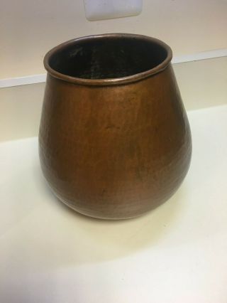 Arts & Crafts Hammered Copper Vase