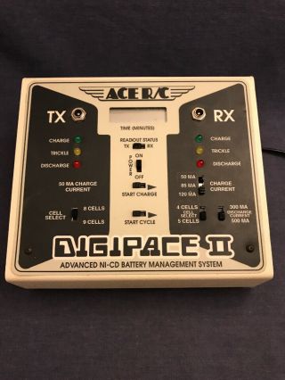 Vintage Ace R/c Digipace Ii Advanced Ni - Cd Battery Management Charger Rc Plane