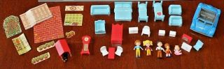 Vintage 1988 Matchbox Oh Jenny Toy Doll House Accessories Furniture People Ex
