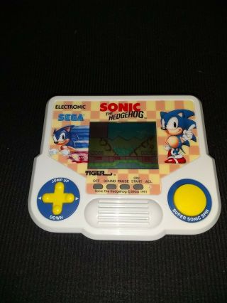 Vintage Sega Sonic The Hedgehog Handheld Game - 1988 - Tiger Brand