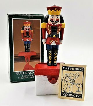 Vintage Midwest Cannon Falls Nutcracker Cast Iron Christmas Stocking Hanger