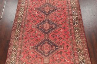 Antique Geometric Tribal Abadeh Area Rug Hand - Knotted South - western Carpet 7x10 3