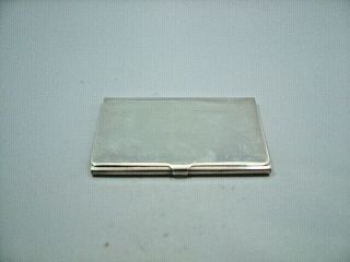 Solid Sterling Silver " Tiffany & Co " Business Card Case " Plain "
