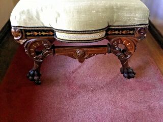 Herter Brothers Renaissance Revival Style Carved Rosewood & Gilt Chair